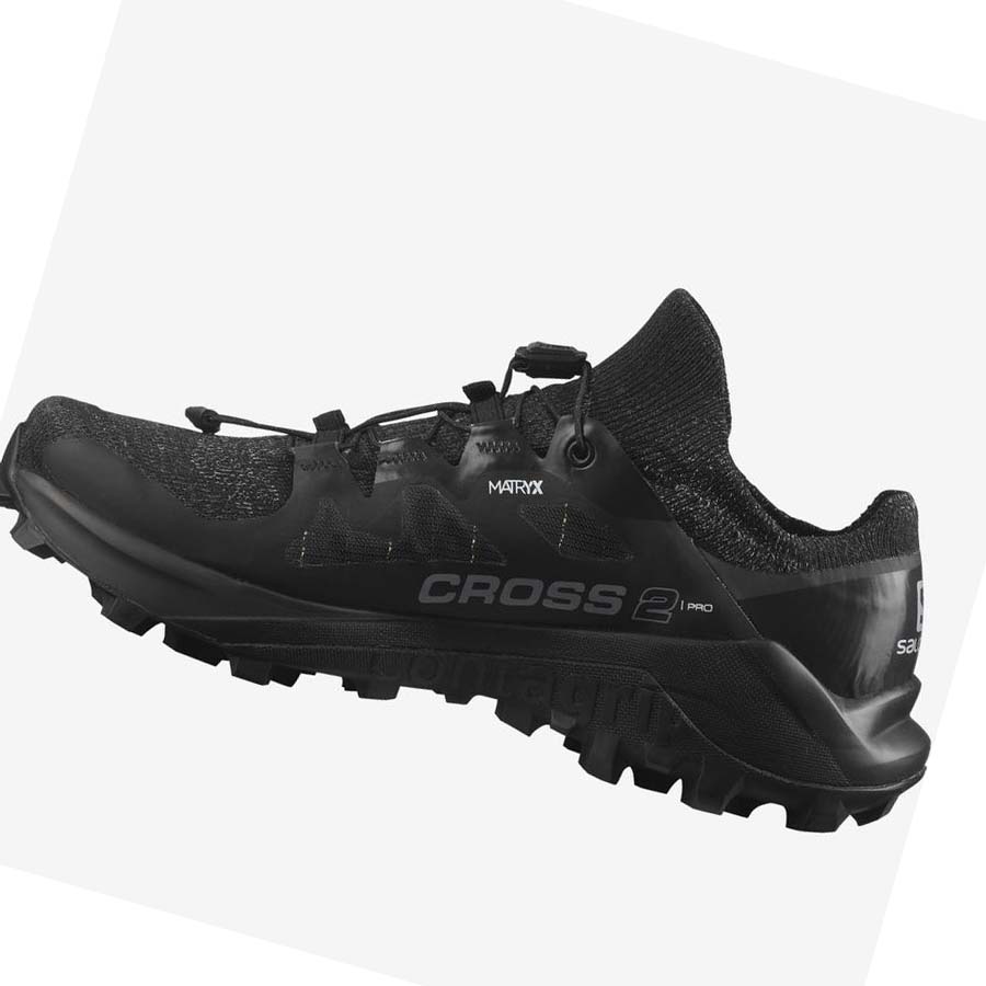 Tenis Para Trail Running Salomon CROSS PRO 2 Mujer Negros | MX 2775JPQ